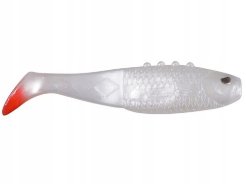 GUMA DRAGON RIPPER V-LURES RENKILLER PEARL RED TAIL 6CM