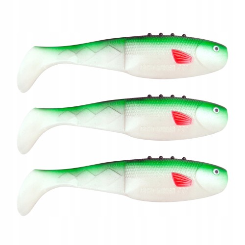 GUMA DRAGON RIPPER V-LURES RENOKILLER BLACK TURQUISE 10CM