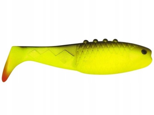 GUMA DRAGON RIPPER V-LURES RENOKILLER YELLOW BLACK 12,5CM