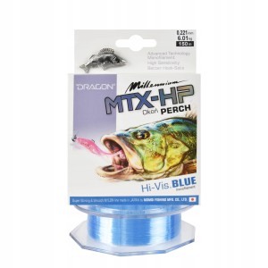 ŻYŁKA DRAGON MTX-HP OKOŃ PERCH HI-VIS BLUE 0.203MM 5.31KG 150M