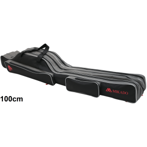 POKROWIEC MIKADO NA WEDKI CZARNY 3 KOMORY 100CM