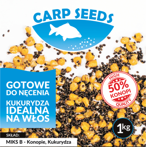 MIX CARP SEEDS KONOPIA KUKURYDZA 1KG