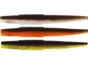 GUMA WESTIN NED WORM 3G 7CM DARK WATER MIX 7PCS