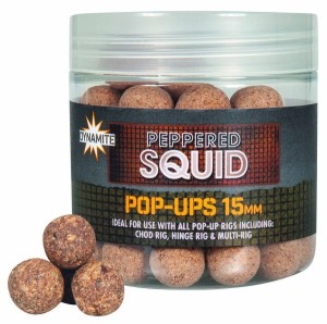 POP UPS DYNAMITE BAITS PEPPERED SQUID15MM 55G