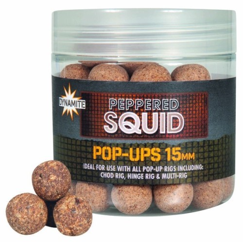 POP UPS DYNAMITE BAITS PEPPERED SQUID15MM 55G