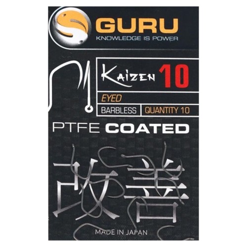 HACZYKI GURU KAIZEN HOOKS EYED BEZZADZIOROWE NR10 SZT10