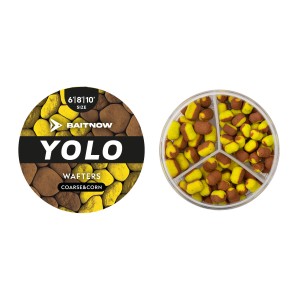 WAFTERS METHOD FEEDER BAITNOW YOLO  YELLOW & BRONZE COARSE&CORN ROZ.6/8/10 24g - op.1szt.