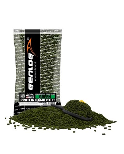 PELLET GENLOG PROTEIN BOMB 2MM GREEN 0,8KG