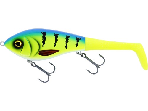 WOBLER WESTIN SWIM TAIL 12CM 68G SINKING STRIPED BLUEGRASS 1 BODY 2 TAILS
