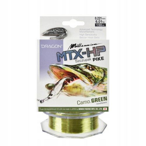 ŻYŁKA DRAGON SZCZUPAK MTX-HP 0.25MM 7,04KG 150M
