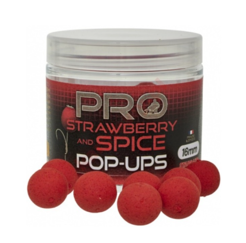 KULKI STARBAITS STRAWBERRY AND SPICE POP UP 16MM 50G