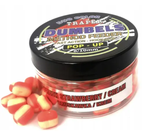 PUP-UP DUMBELS TRAPER DUO COLOR TRUSKAWKA KREM 8/10MM 30G