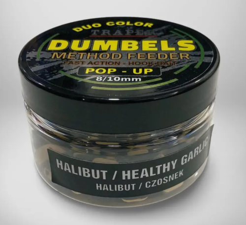 POP-UP DUMBELS TRAPER DUO COLOR HALIBUT CZOSNEK 8/10MM 30G