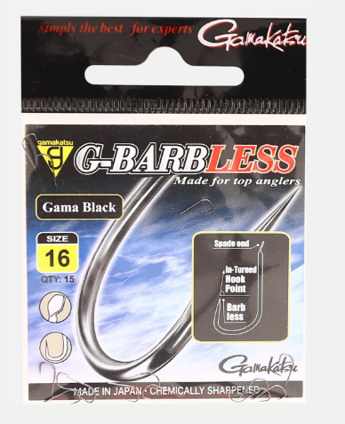 HACZYKI GAMAKATSU G-BARBLESS GAMA BLACK #16 15SZT
