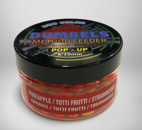 POP-UP DUMBELS TRAPER DUO COLOR ANANAS/ TUTTI FRUTTI/ TRUSKAWKA 8/10MM 30G