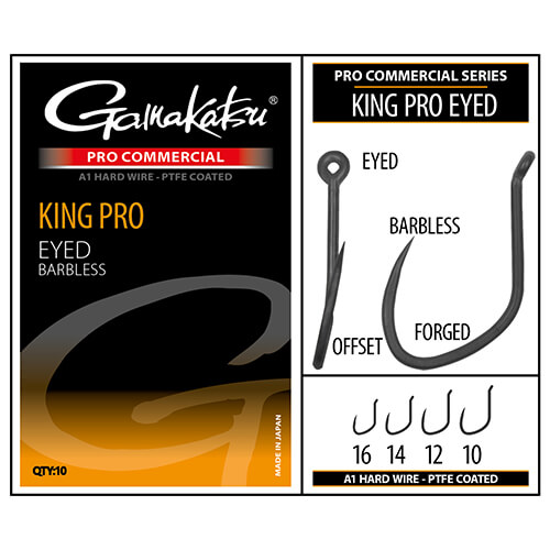 HACZYKI GAMAKATSU PRO-C KING PRO EYED A1 PTFEL BL #10