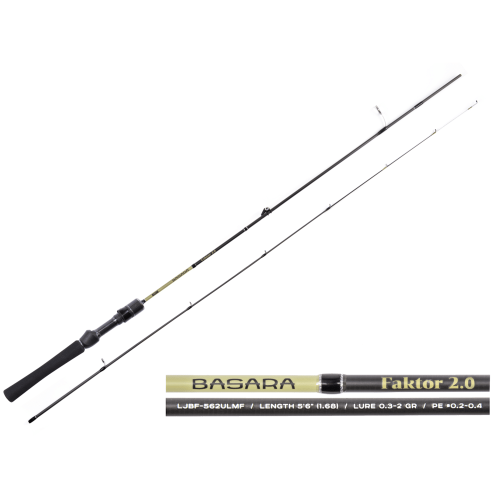 WĘDKA LUCKY JOHN BASARA FAKTOR 1,5 168CM 0,2-1,5G