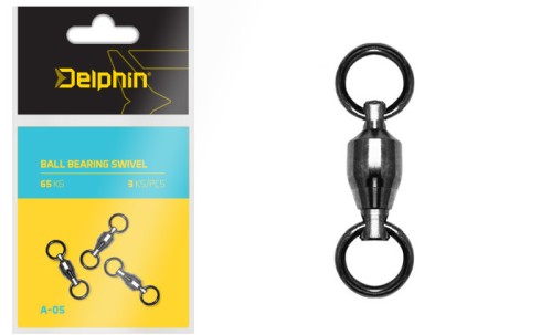 KRĘTLIKI DELPHIN BALL BEARING SWIVEL 65KG 3SZT