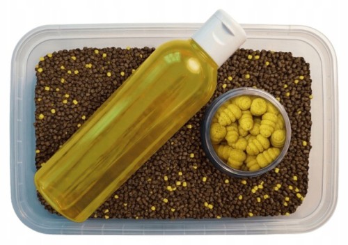 MULTIPACK FEEDER BAIT 3W1 SWEET CORN  PEELET 2MM 450G,LIQUID150ML,MINI ŚLIMAK 25ML