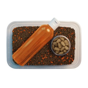 MULTIPACK FEEDER BAIT 3W1 ORZECH TYGRYSI  PEELET 2MM 450G,LIQUID150ML,MINI ŚLIMAK 25ML