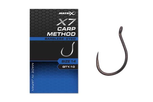 HACZYKI MATRIX X7 CARP METHOD BARBLESS EYED #14