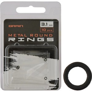 PIERŚCIEŃ MINIATUROWY BRAIN METAL ROUND RINGS 3,1MM 10SZT