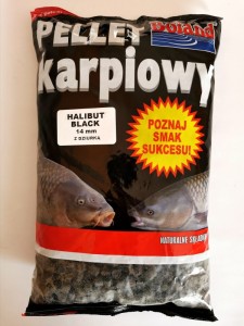 PELLET KARPIOWY BOLAND Z DZIURKĄ HALIBUT BLACK 14MM 1KG