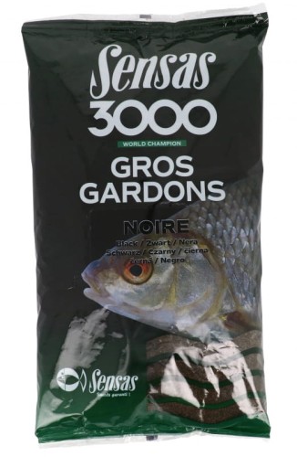 ZANĘTA SENSAS 3000 GROS GARDONS NOIR 1 KG