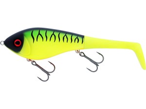 WOBLER WESTIN SWIM TAIL 10CM 40G SINKING 1 BODY 2 TAILS FIRETIGER