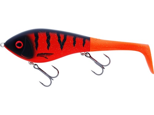 WOBLER WESTIN SWIM TAIL 10CM 40G SINKING 1 BODY 2 TAILS FIRE