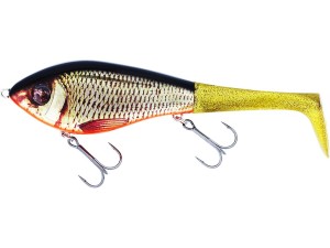 WOBLER WESTIN SWIM TAIL 10CM 40G SINKING 1 BODY 2 TAILS REAL RUDD