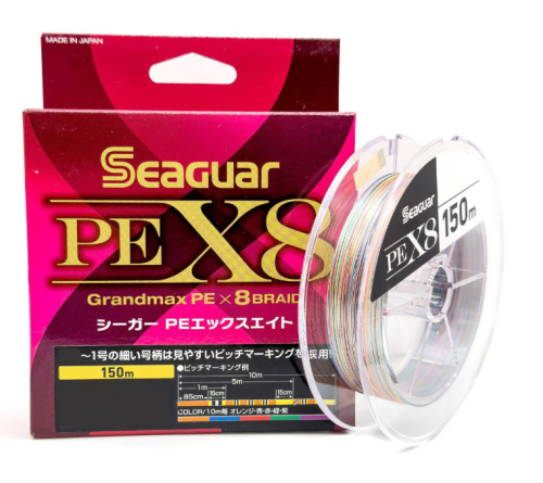 PLECIONKA SEAGUAR GRANDMAX PE X8 #0.8 0,148MM 150M MULTICOLOR