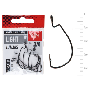 HAKI LUCKY JOHN OFFSET HOOKS PREDATOR LIGHT #1/0 1M 6SZT