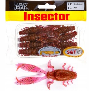 GUMA LUCKY JOHN PRO SERIES SOFT LURE INSECTOR  2.8/7CM S14 1SZT