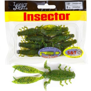 GUMA LUCKY JOHN PRO SERIES SOFT LURE INSECTOR  2.8/7CM S67 1SZT
