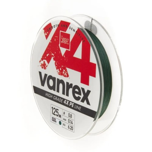 PLECIONKA LUCKY JOHN VANRES X4 MOSS GREEN 0,14MM 6,20KG 125M